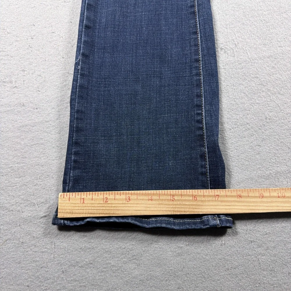 Levis 725 High Rise Bootcut Jeans Womens 24 Medium Wash Blue Stretch Denim Pants